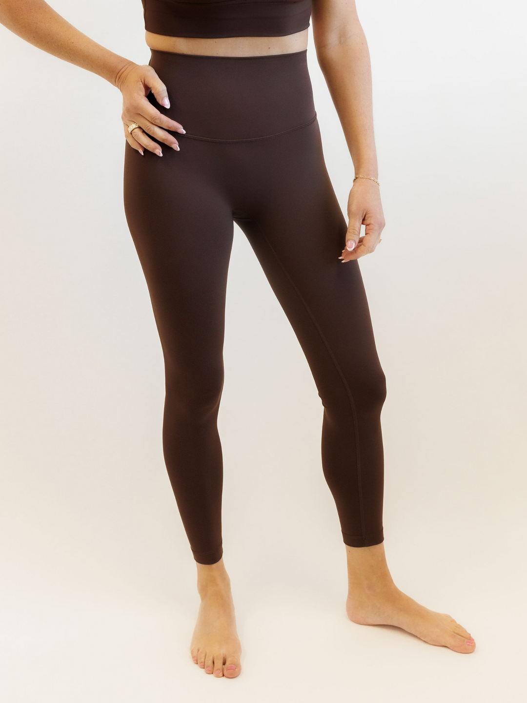 Espresso Brown "Mia" Luxe and Lift High Rise Leggings