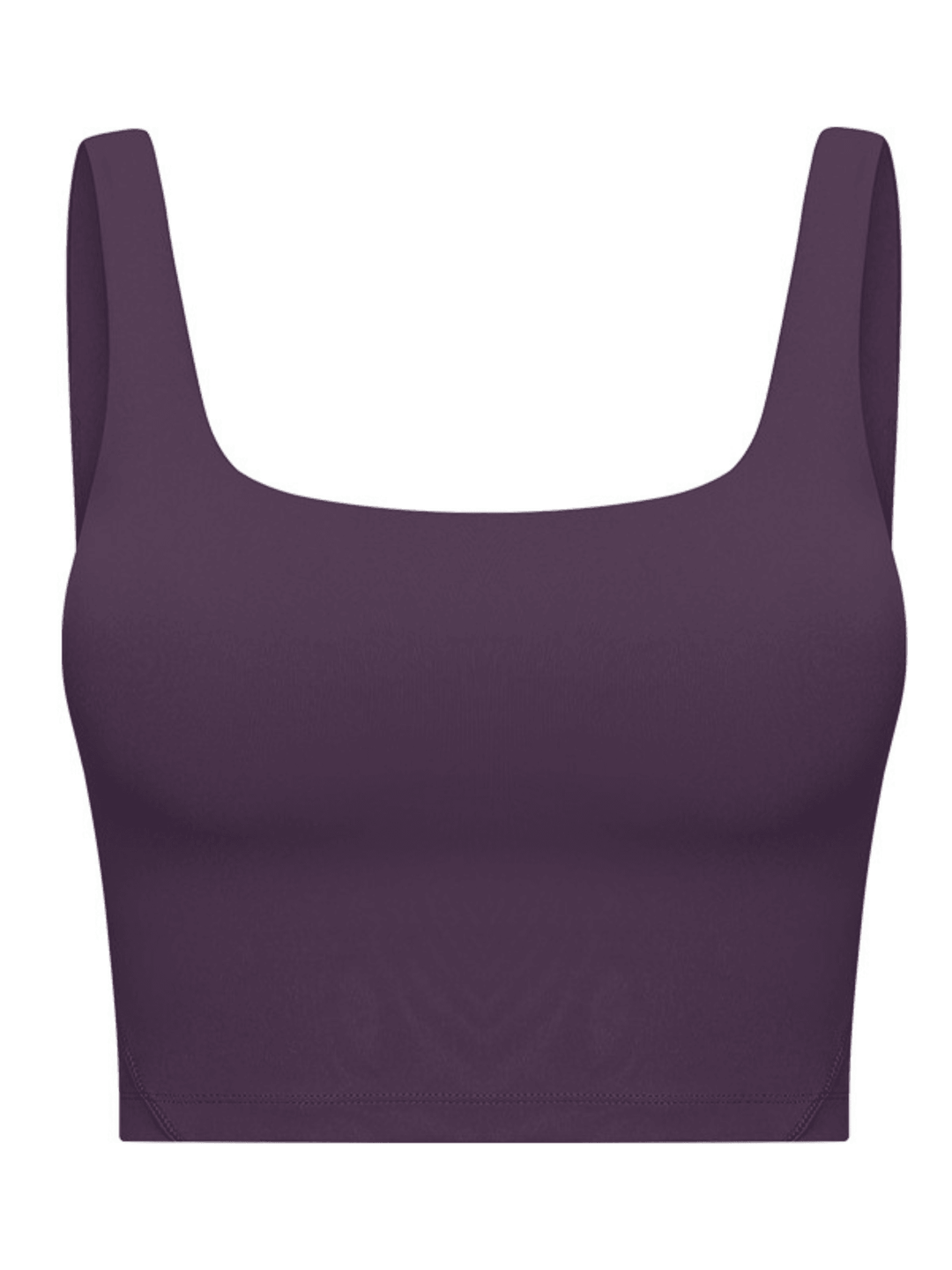 Deep Purple "Kelsey" Longline Luxe Sports Bra with Removable Pads