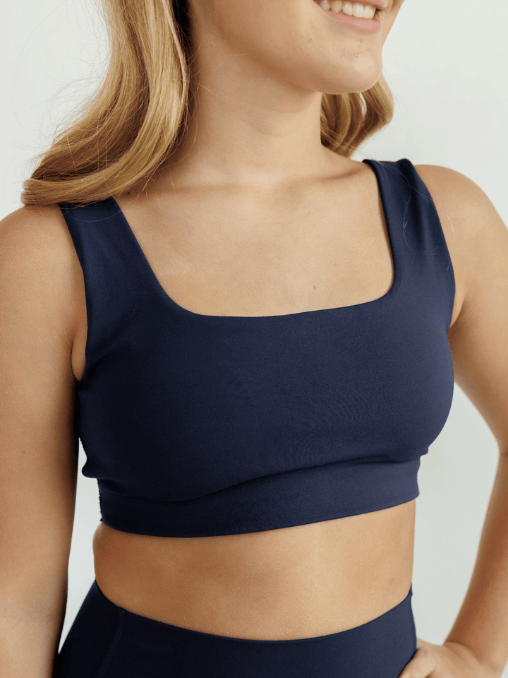 Navy Blue "Mila" Everyday Comfort Sports Bra