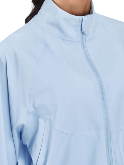 Daydream Blue "Layla" Lightweight Full Zip Jacket with Kangaroo Pouch and SPF 50