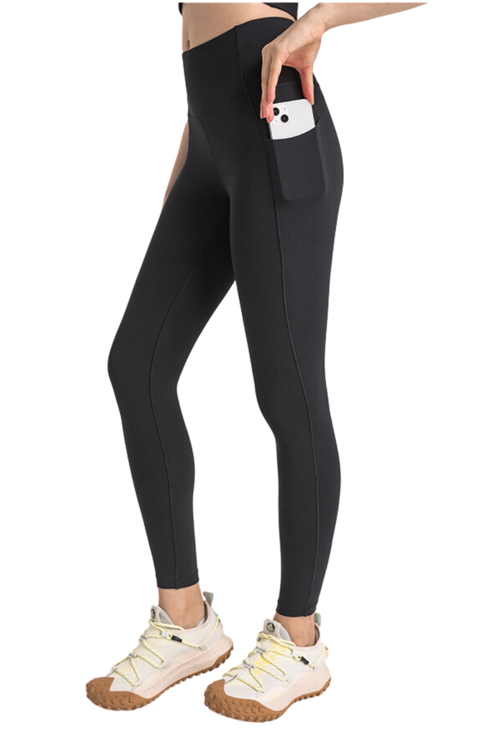Black "Aria" Luxe and Lift High Rise Pocket Leggings