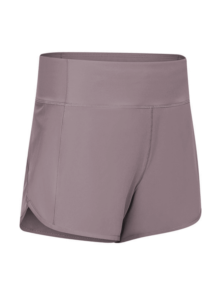 Lead Purple "Ivy" Flat Waist Running Shorts