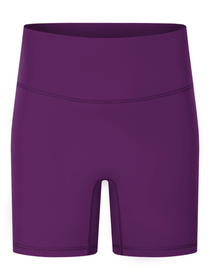 Violet Purple "Mia" Comfort High Rise Quick Dry Second Skin Shorts