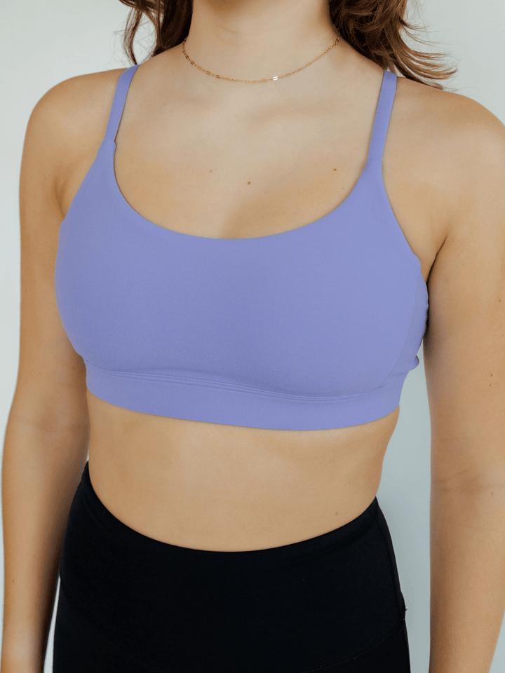 Iris Purple "Sydney" Racerback Medium Support Sports Bra