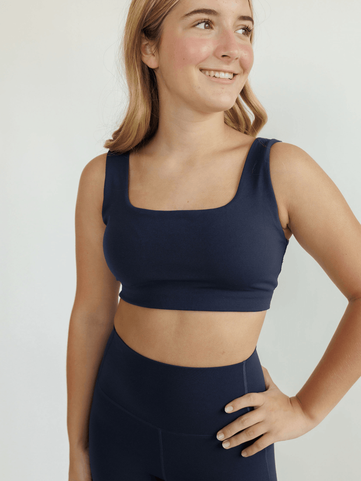 Navy Blue "Mila" Everyday Comfort Sports Bra