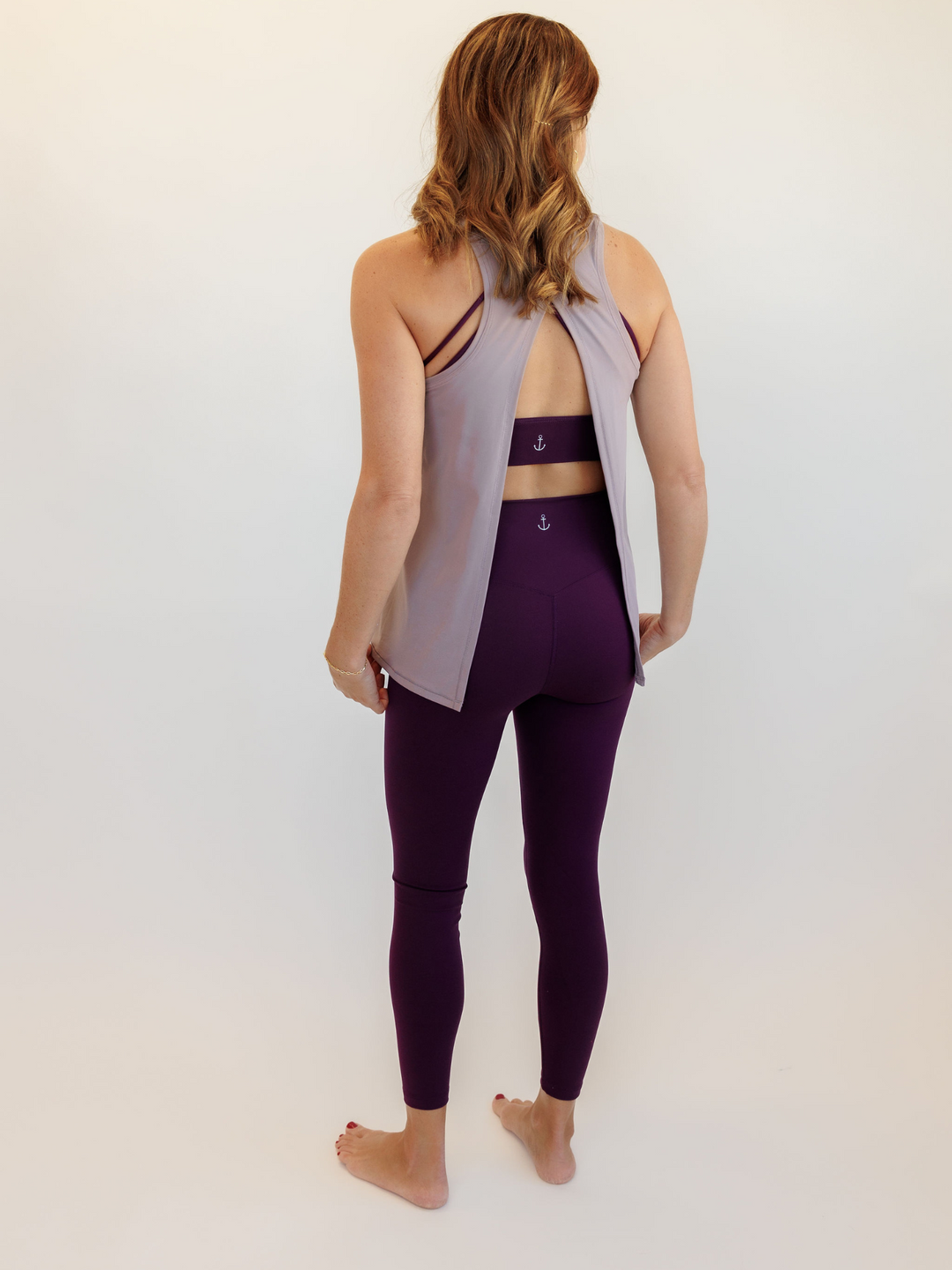 Purple Quartz "Luna" Luxe Blend Tie Back Tank