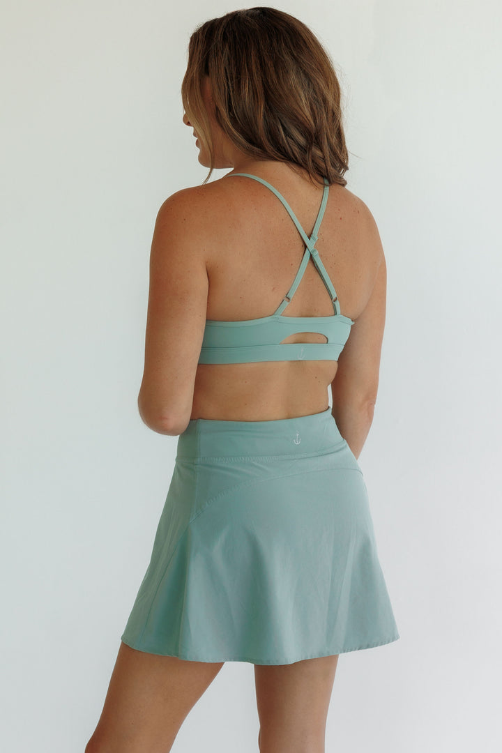 Sage Green "Celeste" Adjustable Racerback Bra