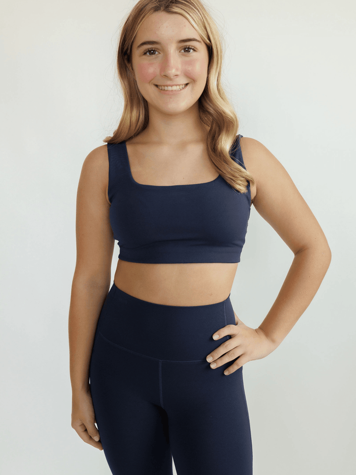 Navy Blue "Mila" Everyday Comfort Sports Bra