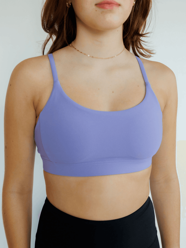 Iris Purple "Sydney" Racerback Medium Support Sports Bra