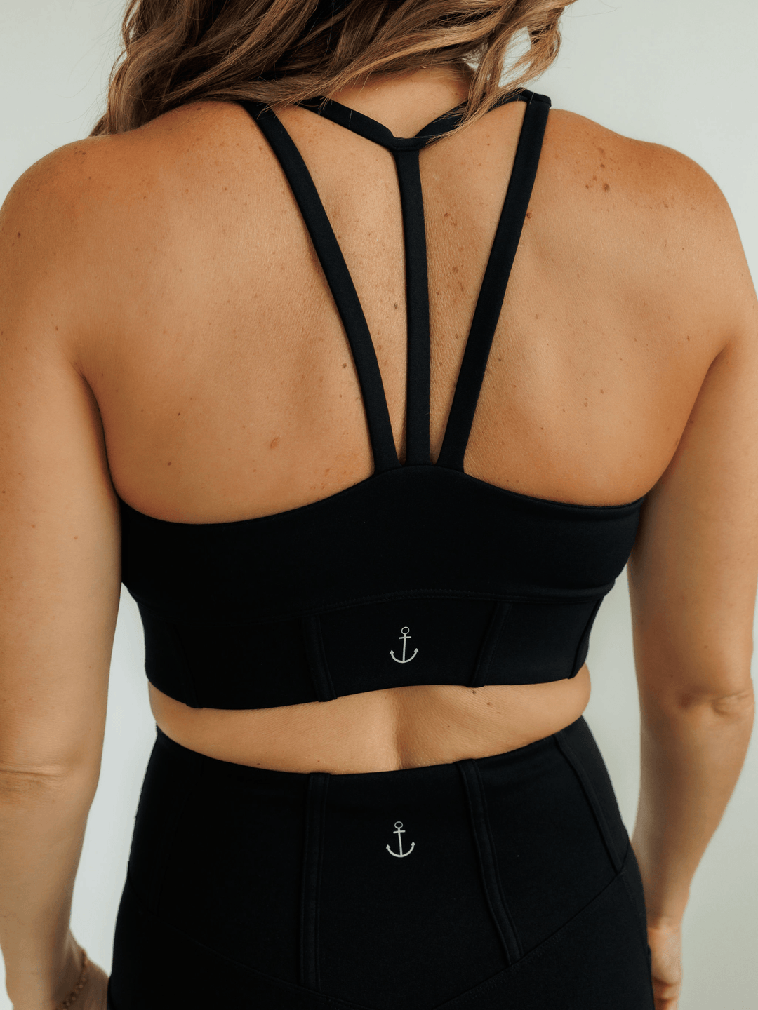 Black "Harley" Moto High Impact Sports Bra