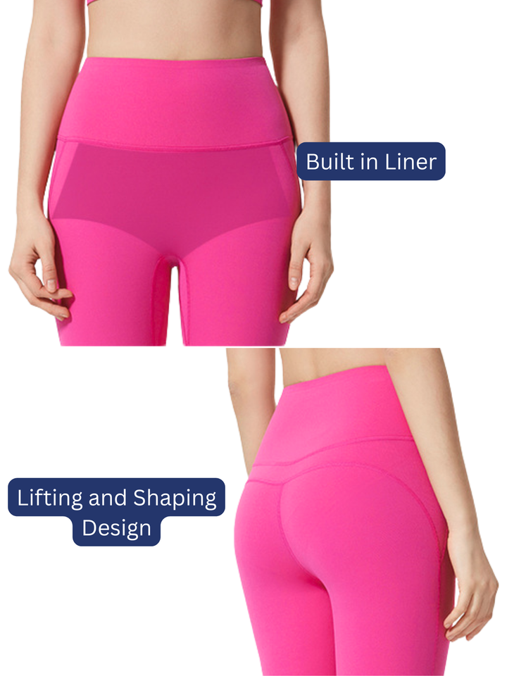 Hot Pink "Avery All-In" Ultra Luxe High Rise Leggings with Liner