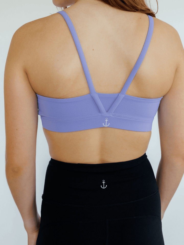 Iris Purple "Sydney" Racerback Medium Support Sports Bra