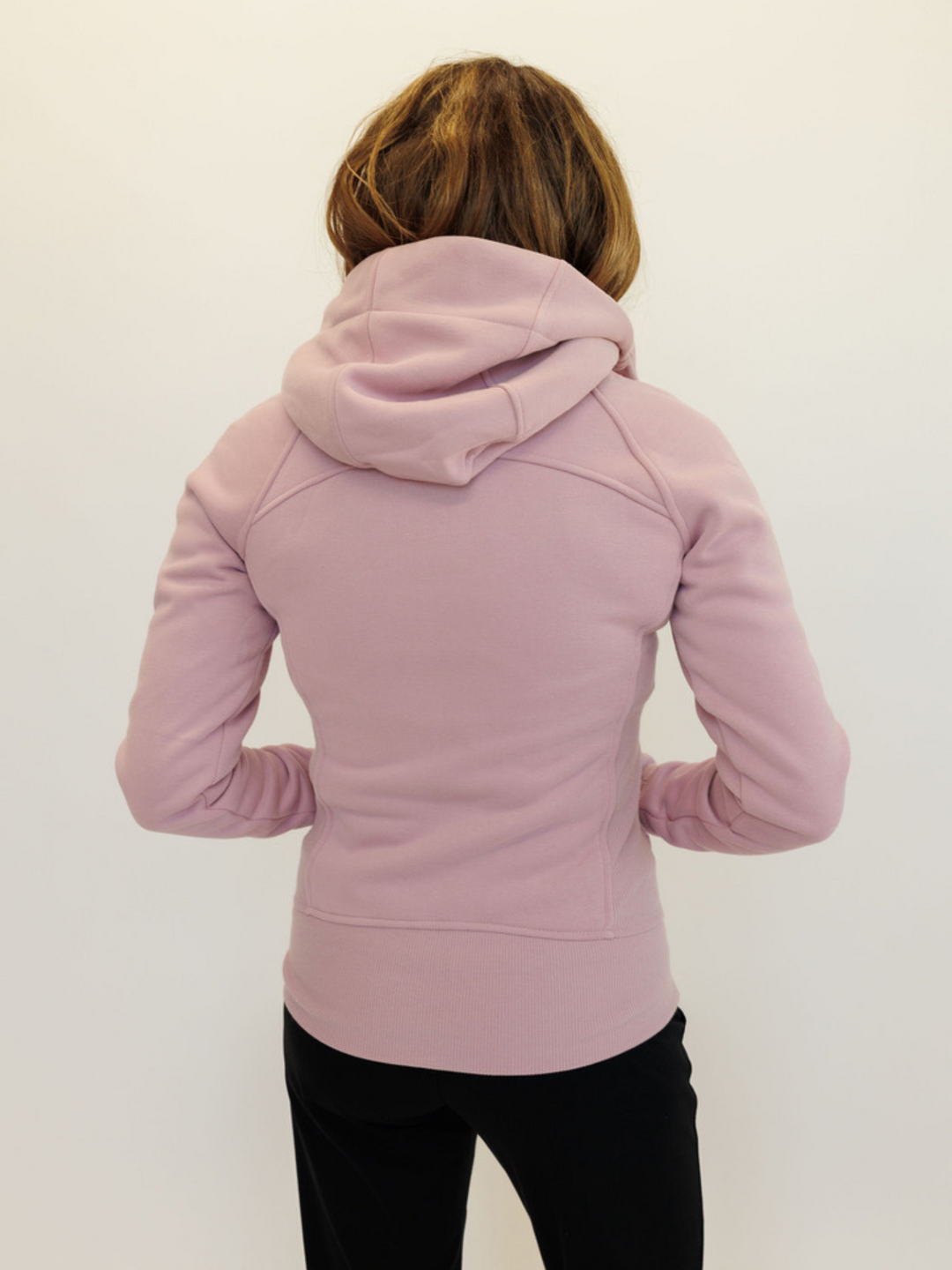 Mauve Pink "Rachel" Fleece Lined Full Zip Hoodie