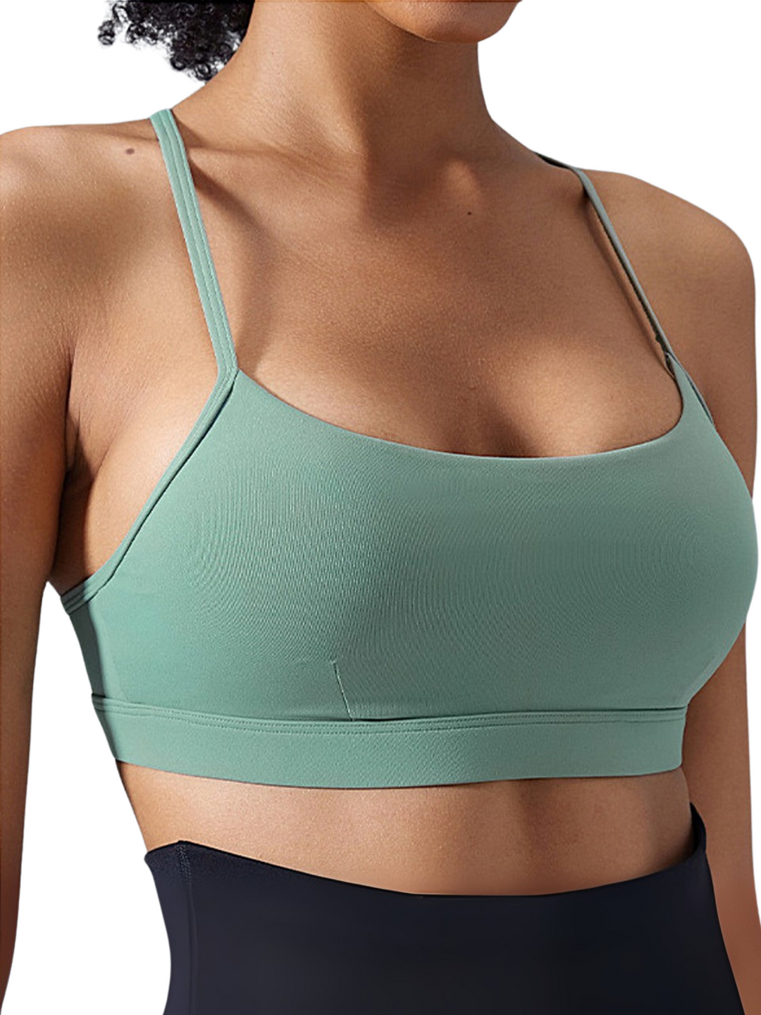 Sage Green "Celeste" Adjustable Racerback Bra