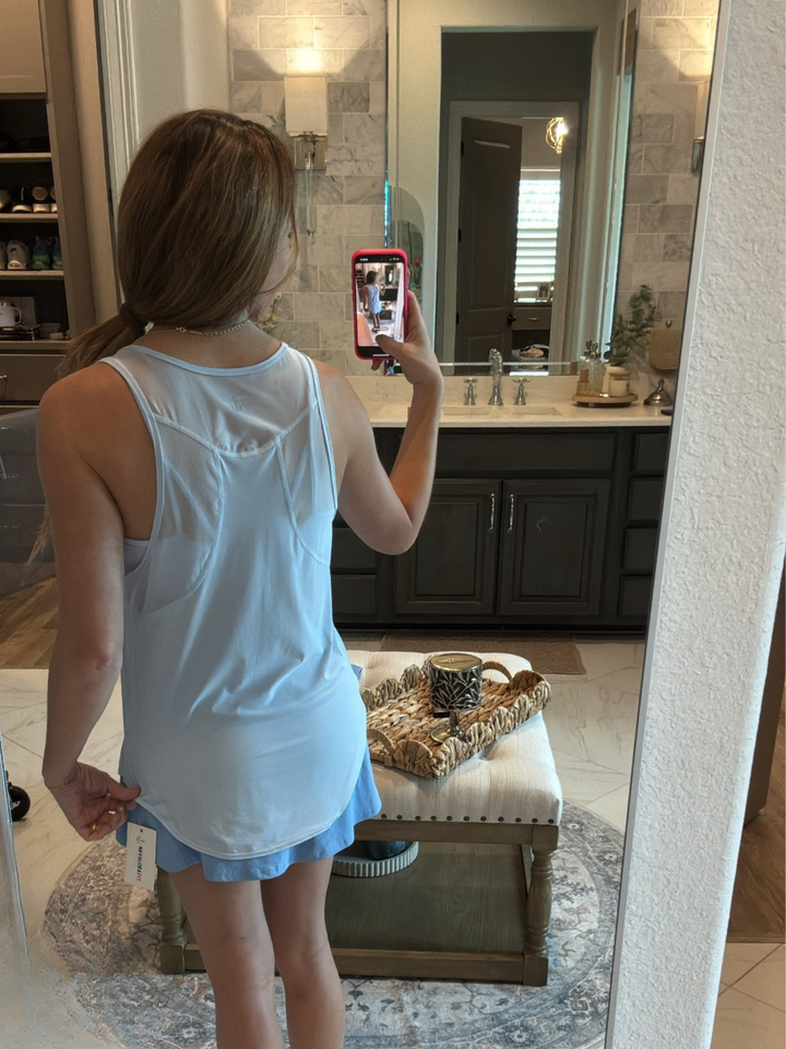 Windmill Blue "Aspen" Quick Dry Mesh Tank