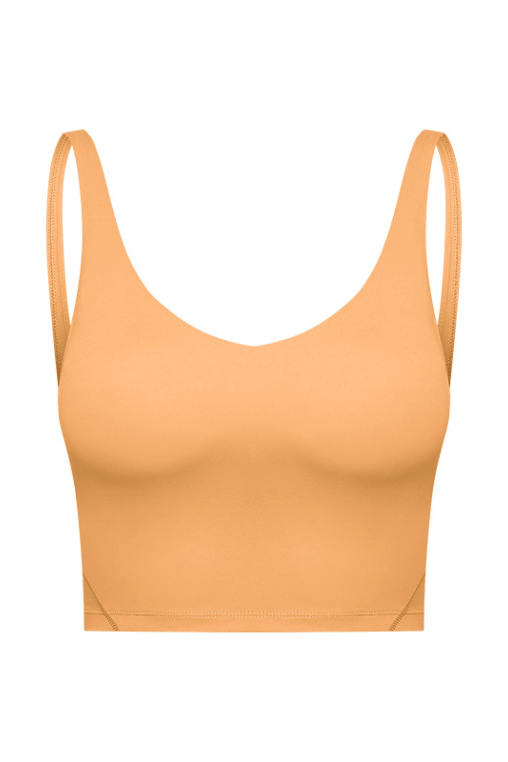 Navalora Fit Arabelle Longline Bra with Removable Pads Align Tank in Tangerine