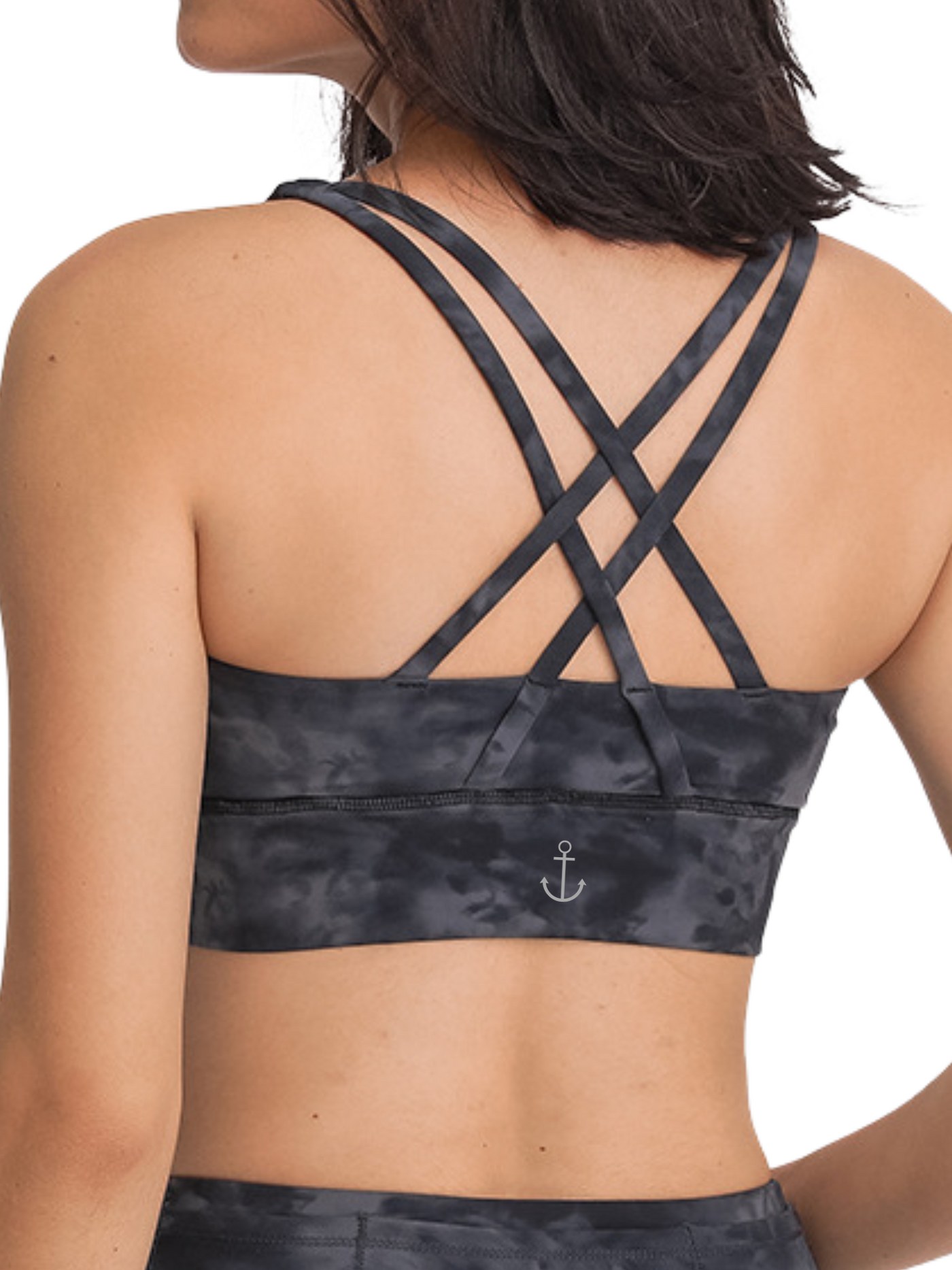 Space Dye Amelia Bra with Removable Pads and Strappy Back with Signature Anchor Logo