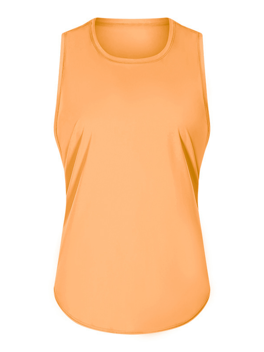 Tangerine Orange "Ryanne"  Mesh Tie Back Tank