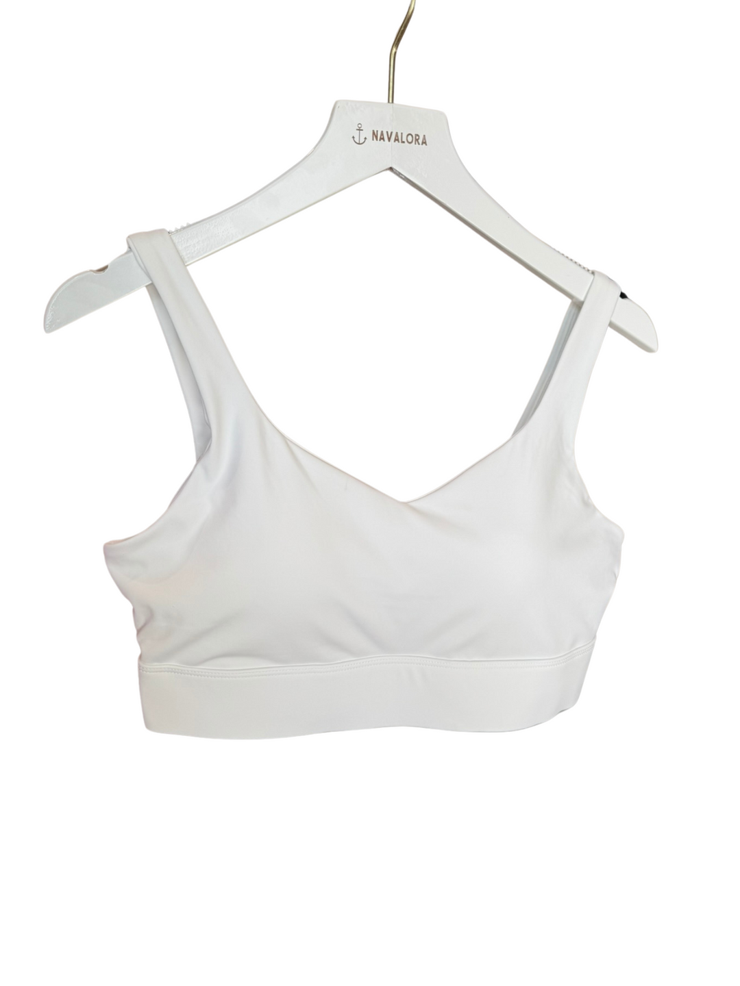White "Melissa" Everyday Comfort Bra with Fixed Pads and Adjustable Band