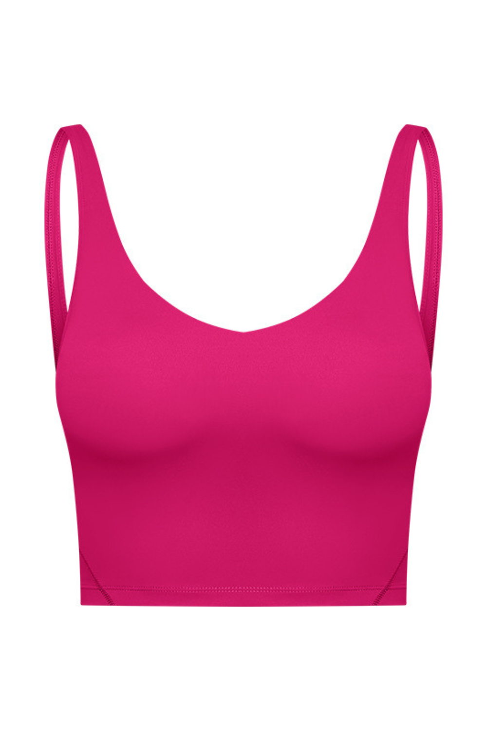 Navalora Fit Arabelle Longline Bra with Removable Pads Align Tank in Magenta Pink 