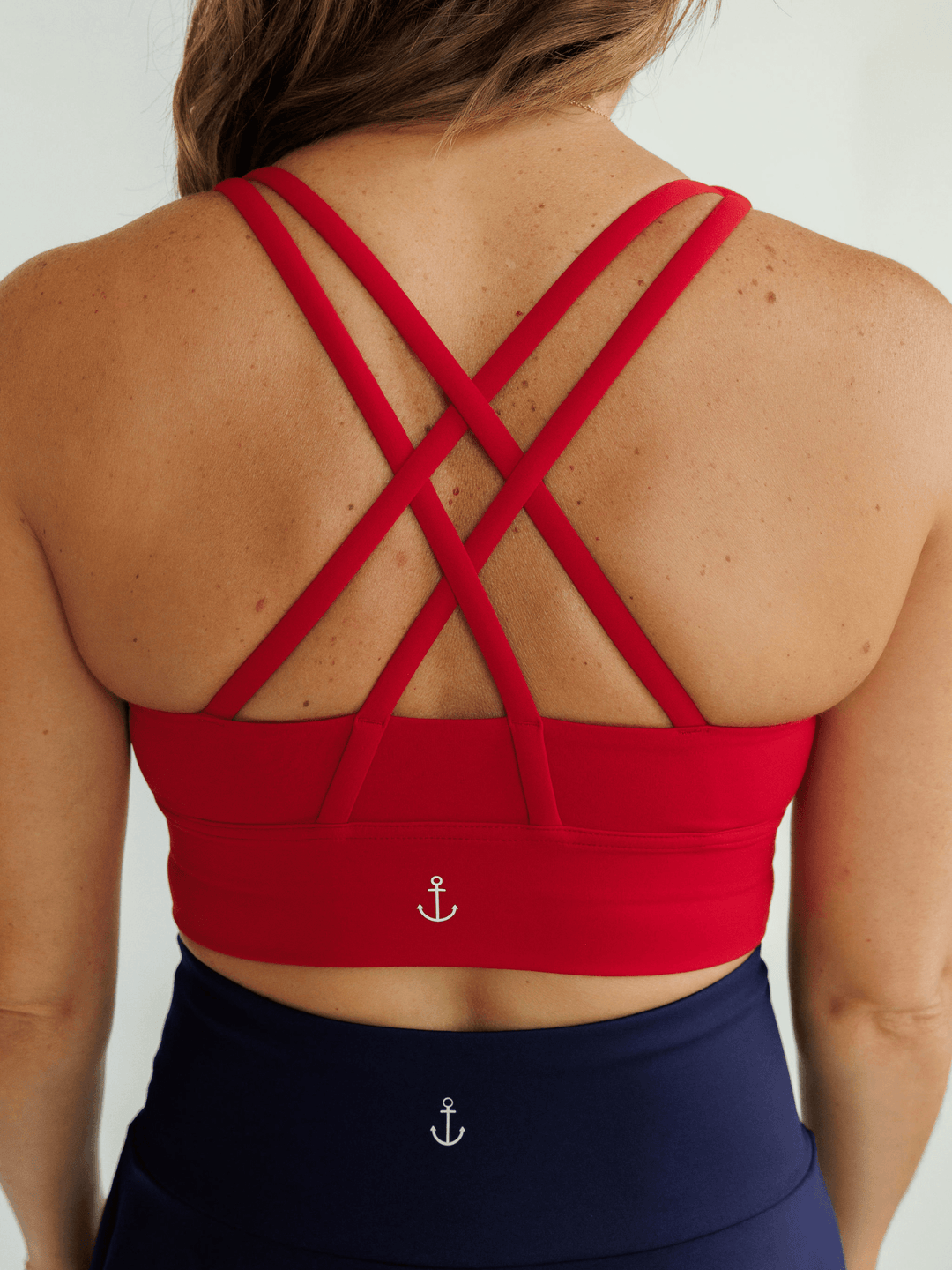 True Red "Amelia" Strappy Back Sports Bra