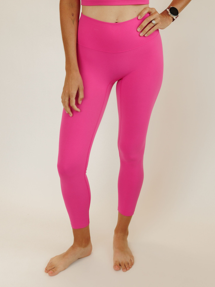 Hot Pink "Avery All-In" Ultra Luxe High Rise Leggings with Liner