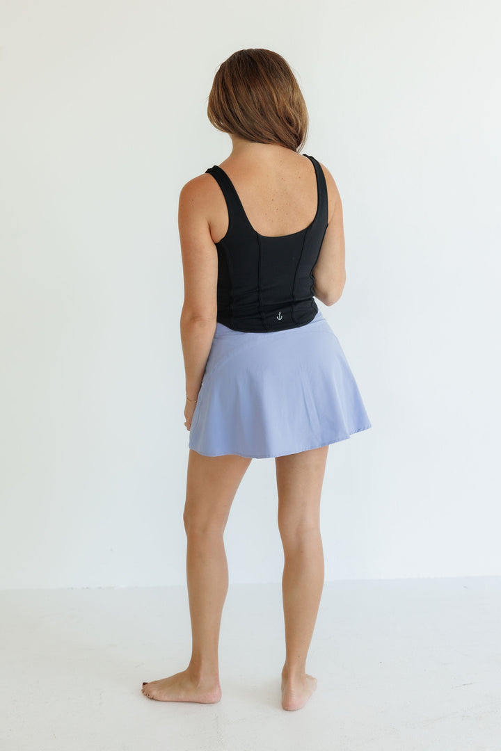 Black "Raven" Corset Bra Tank Racerback Tank with Removable Pads