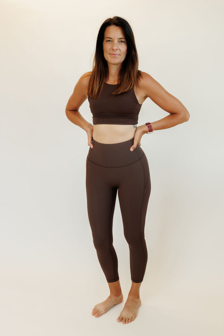 Espresso Brown "Vesper" Max Control High Rise Supportive Leggings