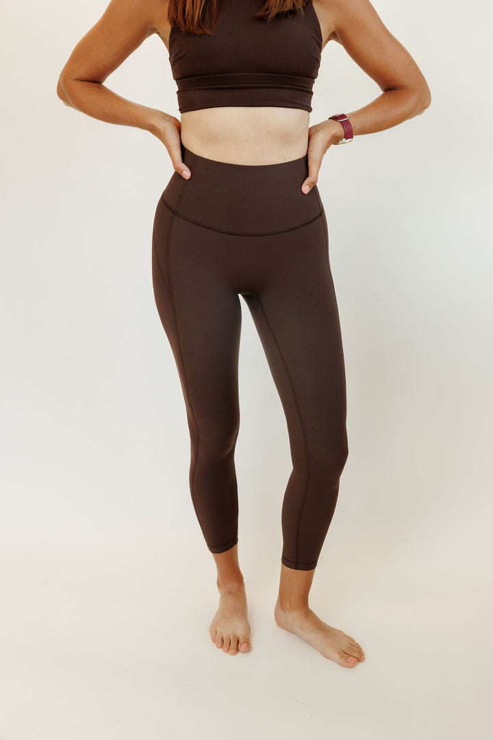 Espresso Brown "Vesper" Max Control High Rise Supportive Leggings