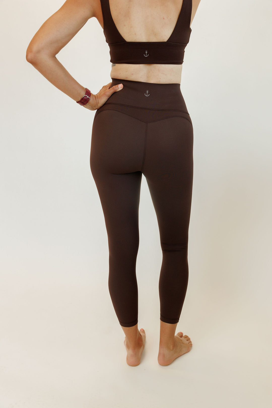 Espresso Brown "Vesper" Max Control High Rise Supportive Leggings