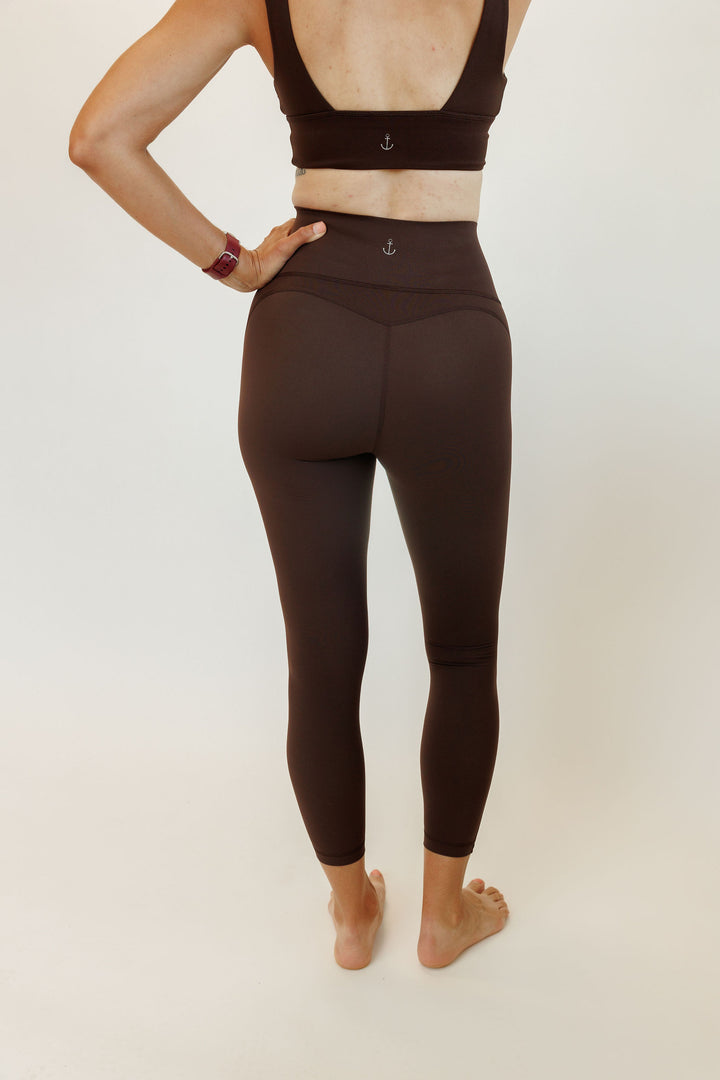 Espresso Brown "Vesper" Max Control High Rise Supportive Leggings