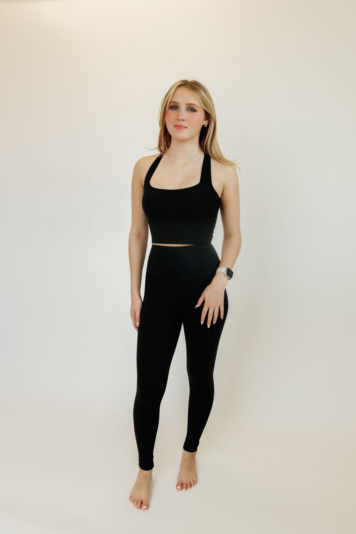 Black "Serena" Superior Support High Rise Max Compression Leggings