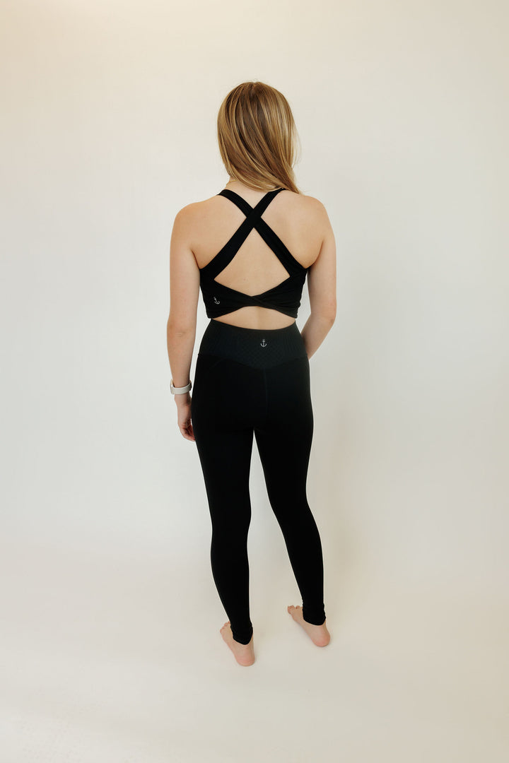 Black "Serena" Superior Support High Rise Max Compression Leggings