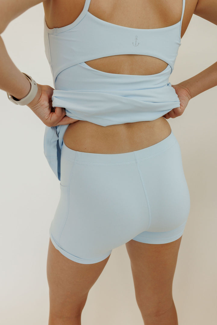 Cloud Blue "Jordan" Active Dress with Shorts Liner