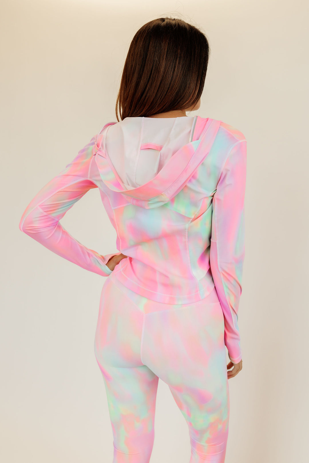 Cotton Candy Tie Dye "Sophie" Full Zip Hooded Jacket