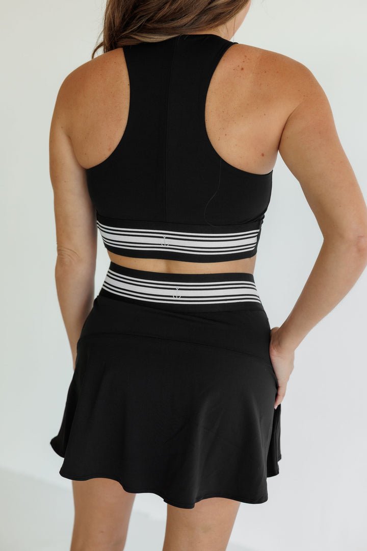 Black "Cora"  Active Skort
