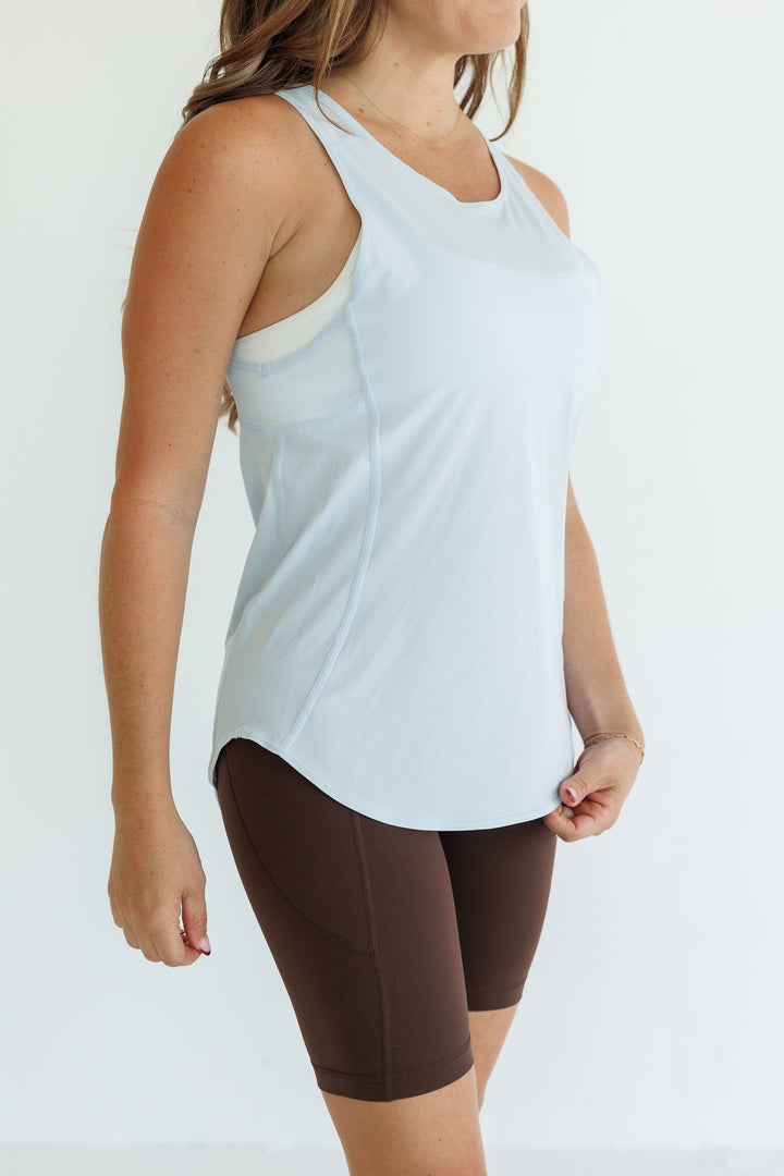 Espresso Brown "Leah" 8 inch Power Pocket High Rise Shorts