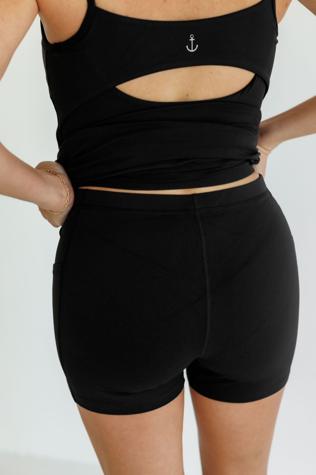 Black "Jordan" Active Dress with Shorts Liner