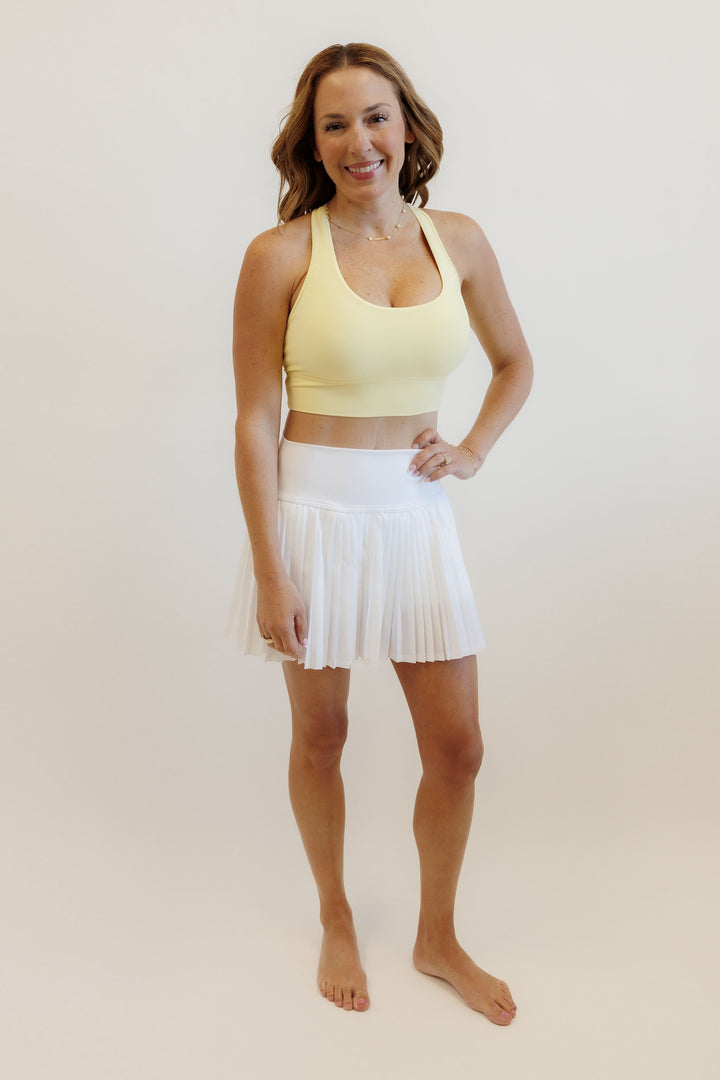 Daisy Yellow  "Brynne " Racerback Medium Support Sports Bra