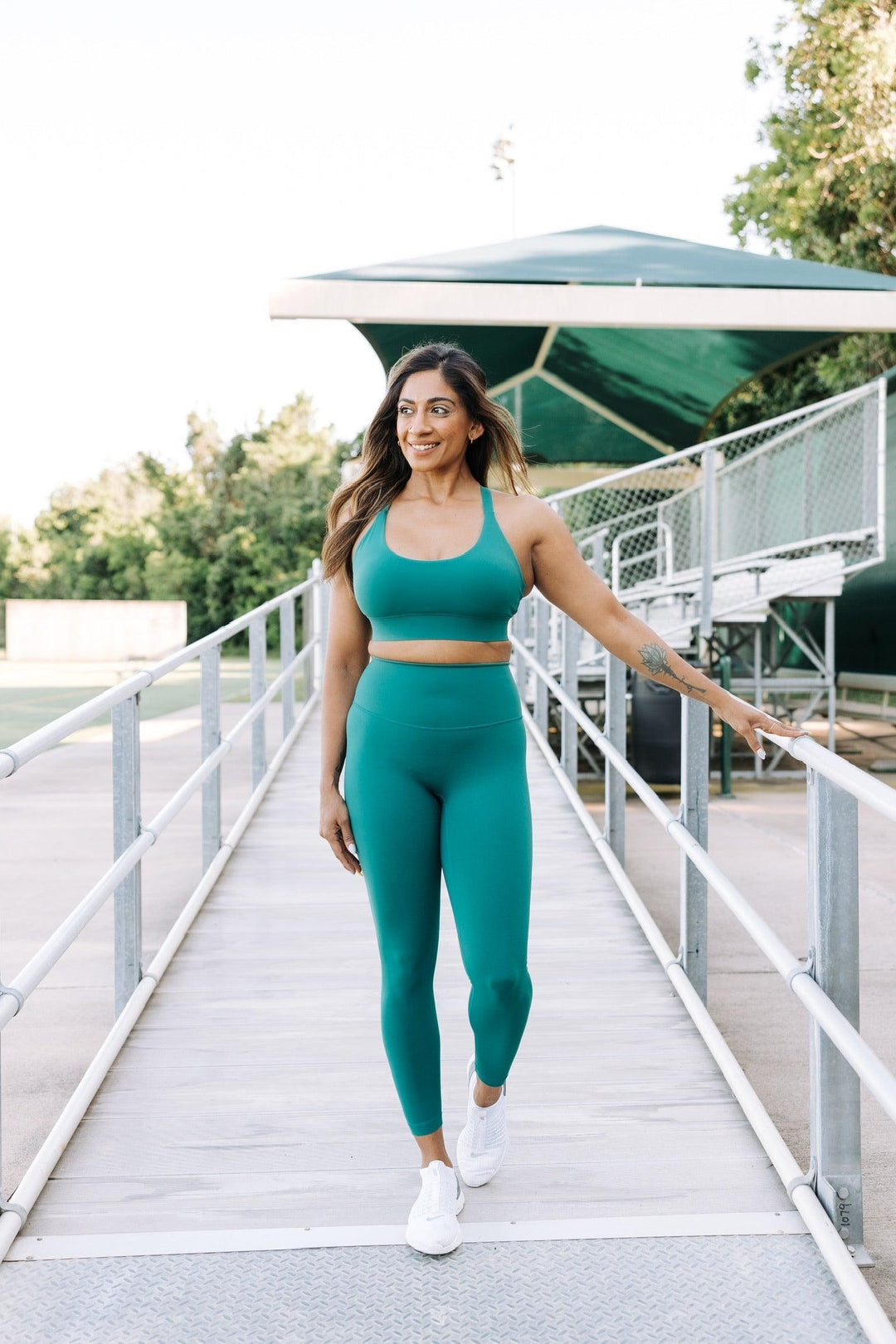 Lake Green "Mia" Luxe and Lift High Rise Leggings