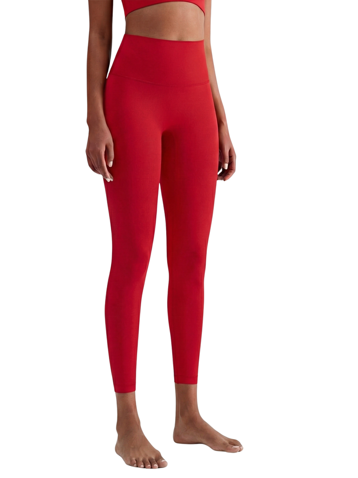True Red "Mia" High Rise Second Skin Comfort Leggings