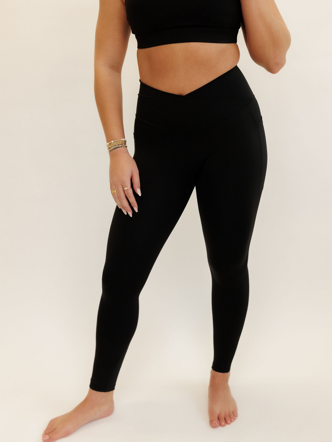 Sloan Wrap Leggings Front View